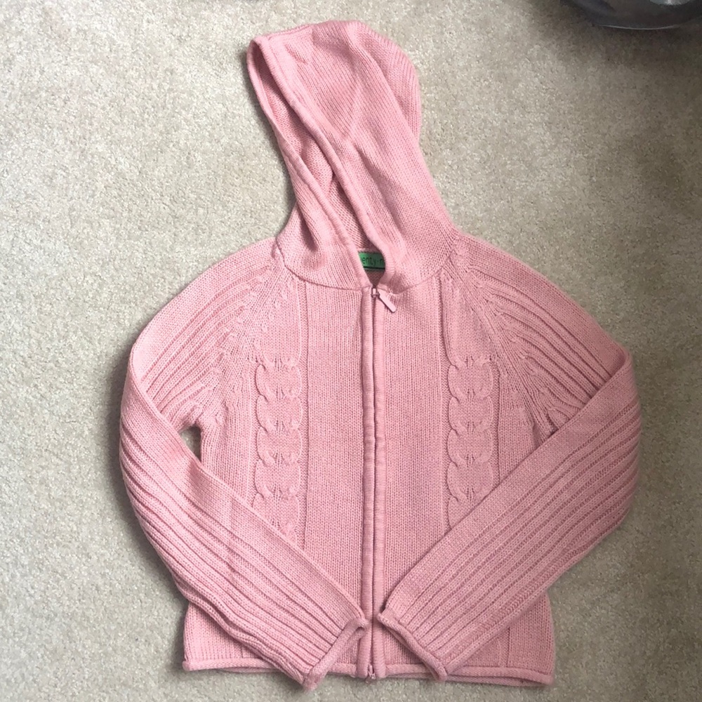 BUCKLE Sweater with 2 way zipper